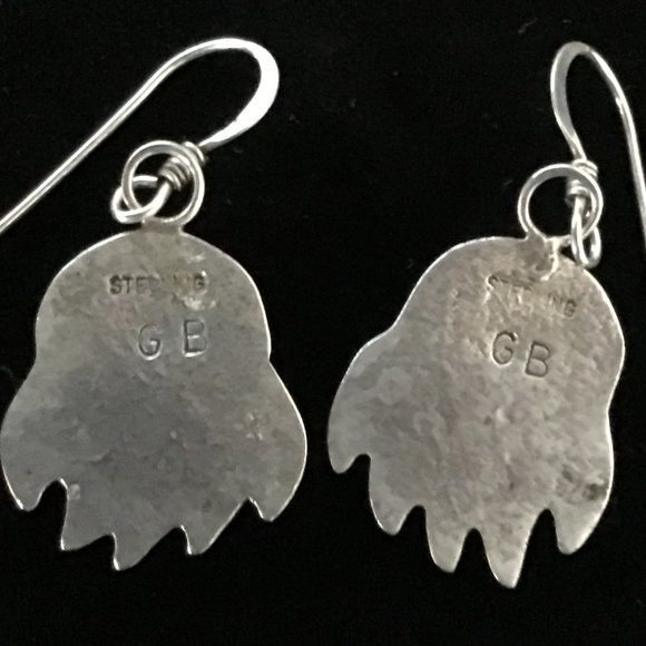 Sterling Silver Vintage Drop Navajo Earrings - Picture 7 of 9